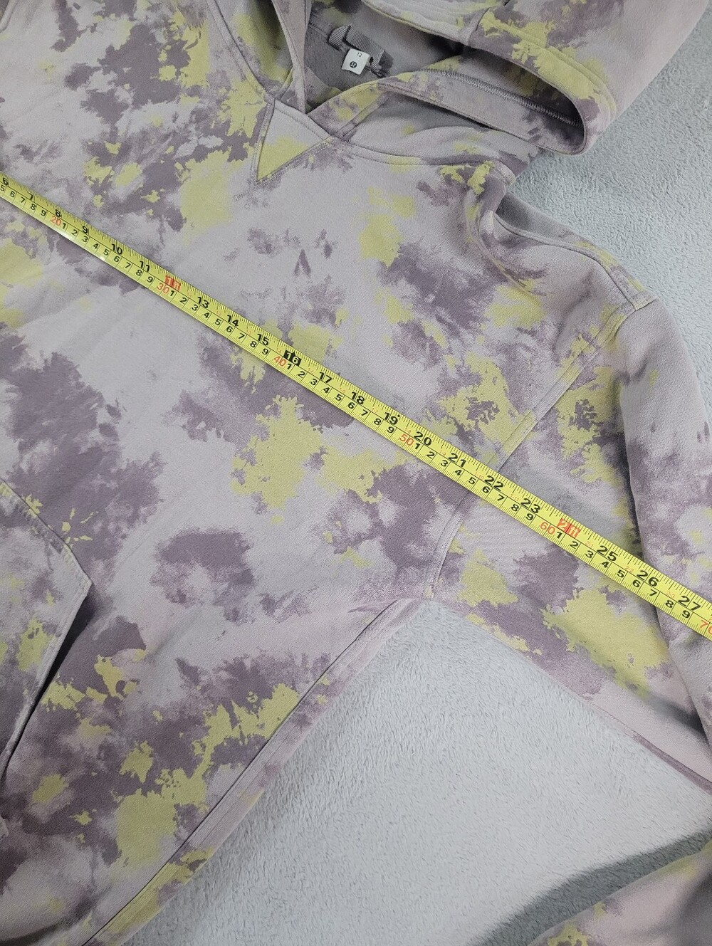 Lululemon All Yours Hoodie Orbital Tie Dye Mauve Grey Multi - Picture 9 of 16